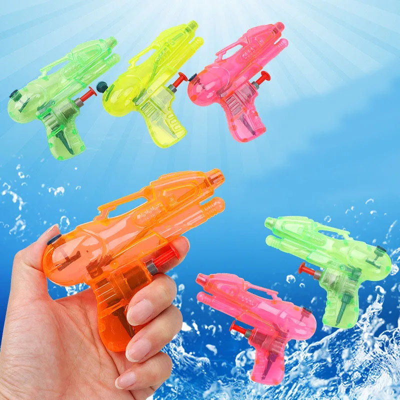 

5 Pcs Children's Toy Water Guns Mini Transparent Squirt Water Guns Kids Summer Outdoor Fight Beach Blaster Toy Fight Toy