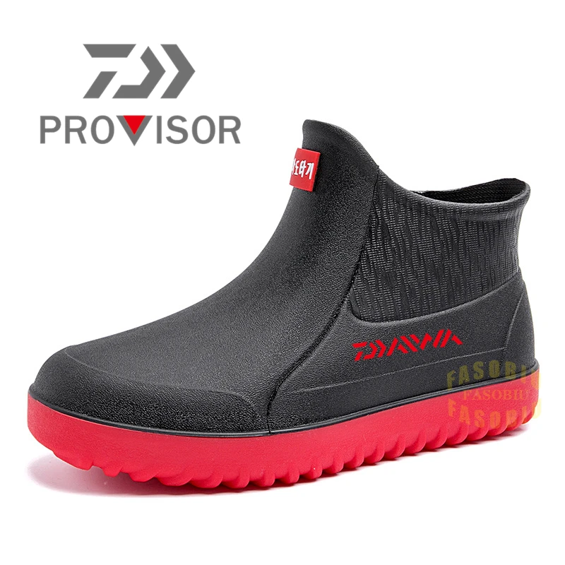 

Daiwa Fishing Shoes Men's Waterproof Shoes Outdoor Non-slip Hiking Shoes Shaxi Fishing Rain Boots Garden Work Shoes Durable