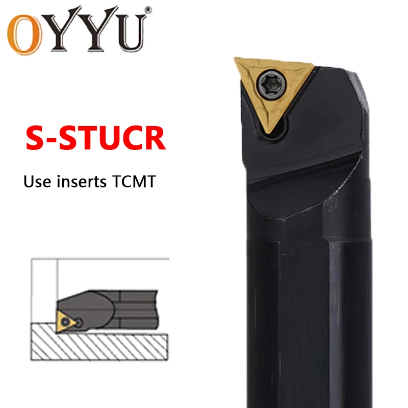 

STUCR STUCR16 STUCR11 STUCR09 S08K S10K S16Q S12M S20R S25S S32T Internal Turning Tool Holder Inner Hole TCMT Carbide Inserts