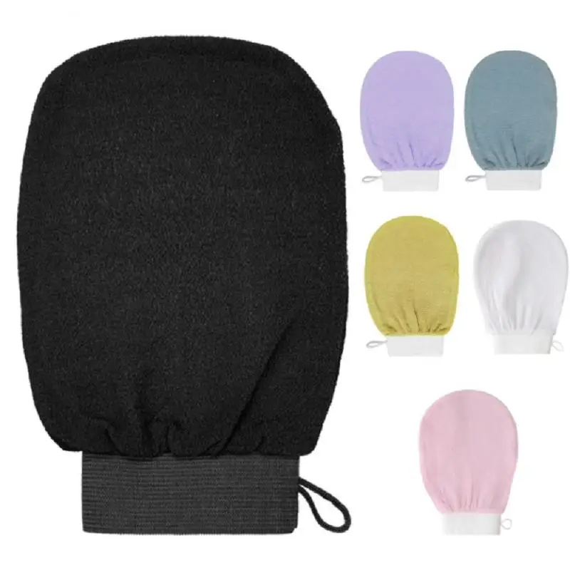 

1pc Double-Sided Towel Exfoliating Bath Washcloth Shower Spa Exfoliator Two-Sided Bath Glove Body Bathroom Cleaning Tool