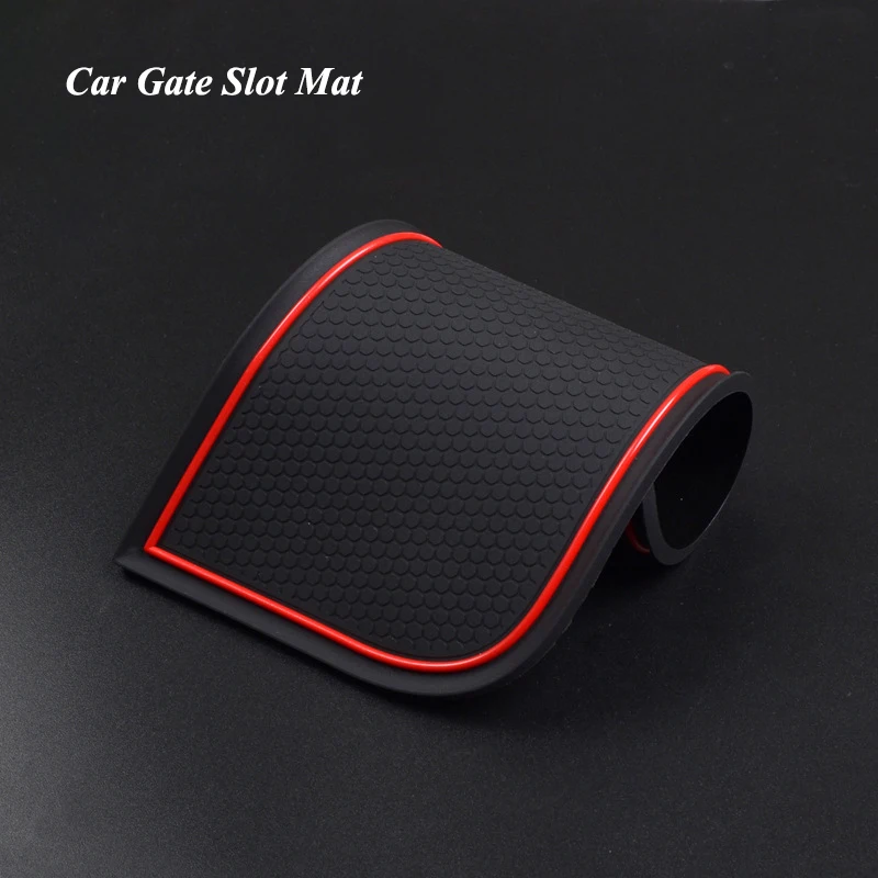 

Anti-Slip Gate Slot Mat Rubber Coaster For Nissan Rogue X-Trail 2021 Non-Slip Mats Door Groove Pad Car Interior Accessories