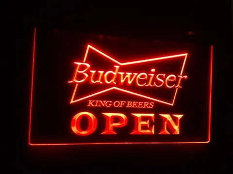 B27 открытый Budweiser пиво NR Паб Бар Паб Клуб 3d вывески светодиодная неоновая световая вывеска