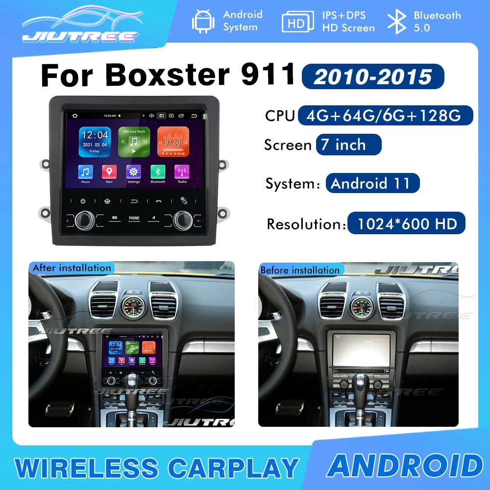 

Android 11 Car Stereo For Porsche Cayman 911 Boxster 997 GPS Navigation Player Auto Stereo Head Unit Original Car Style Carplay