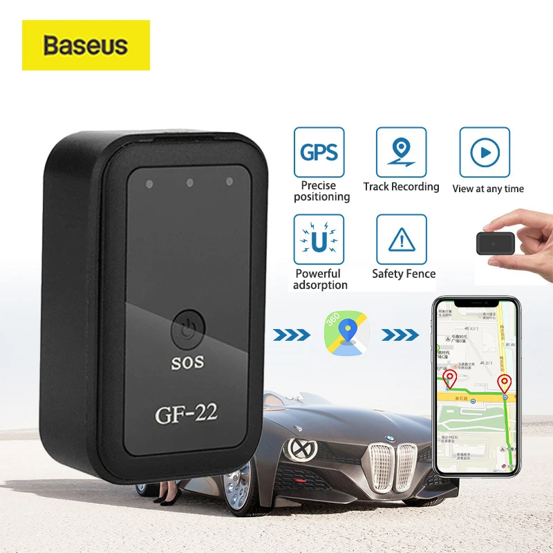 

Baseus GPS Tracker For Car Tracker Child Pet Loss Prevention Device Real-Time GPS/AGPS/WIFI/LBS Positioning SOS Remote Listening