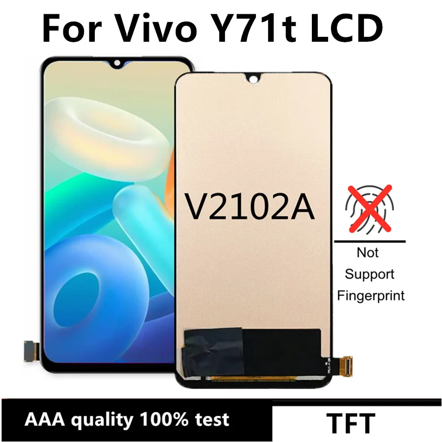 

6.44'' TFT LCD For Vivo Y71t LCD Display Touch Screen Digitizer Assembly Replace For vivo V2102A 5G LCD