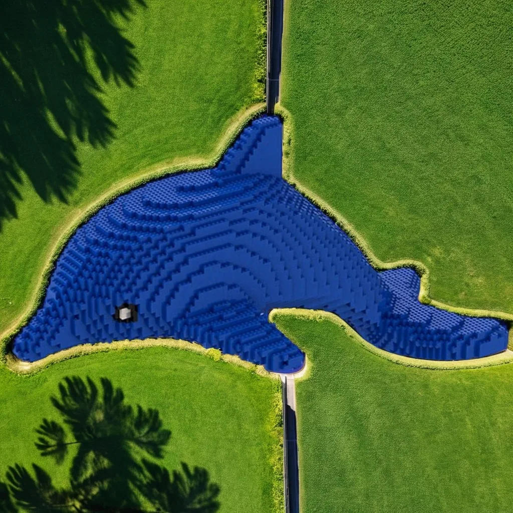 Фото 4036 деталей MOC Модель Дельфина из строительных блоков, рождественские подарки, игрушки, кирпичики, набор для сборки своими руками, коллекция, подарок на день рождения №1