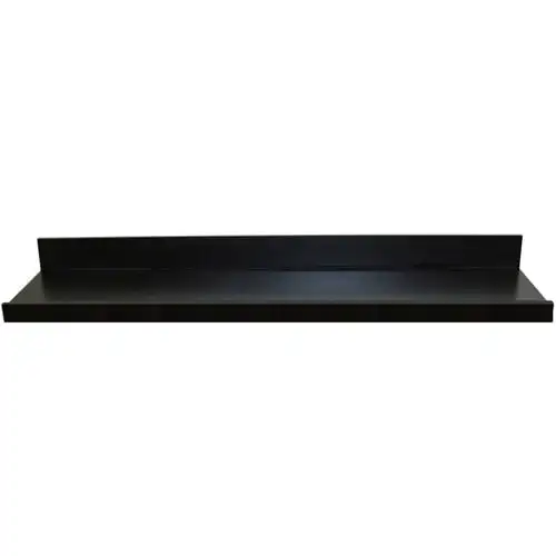 

Rectangle Wood Floating Picture Ledge Shelf, One, 35.4" W x 4.5" D x 3.5" H, Black