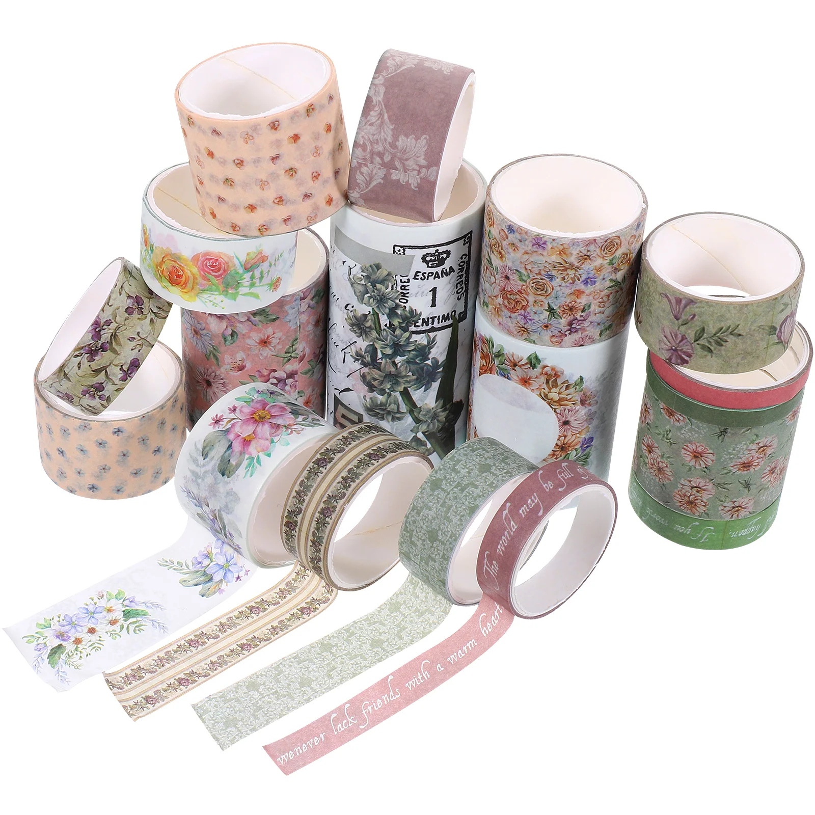 

18 Rolls Literature Child Scrapbook Japanese Paper Decorative Adhesive Tapes