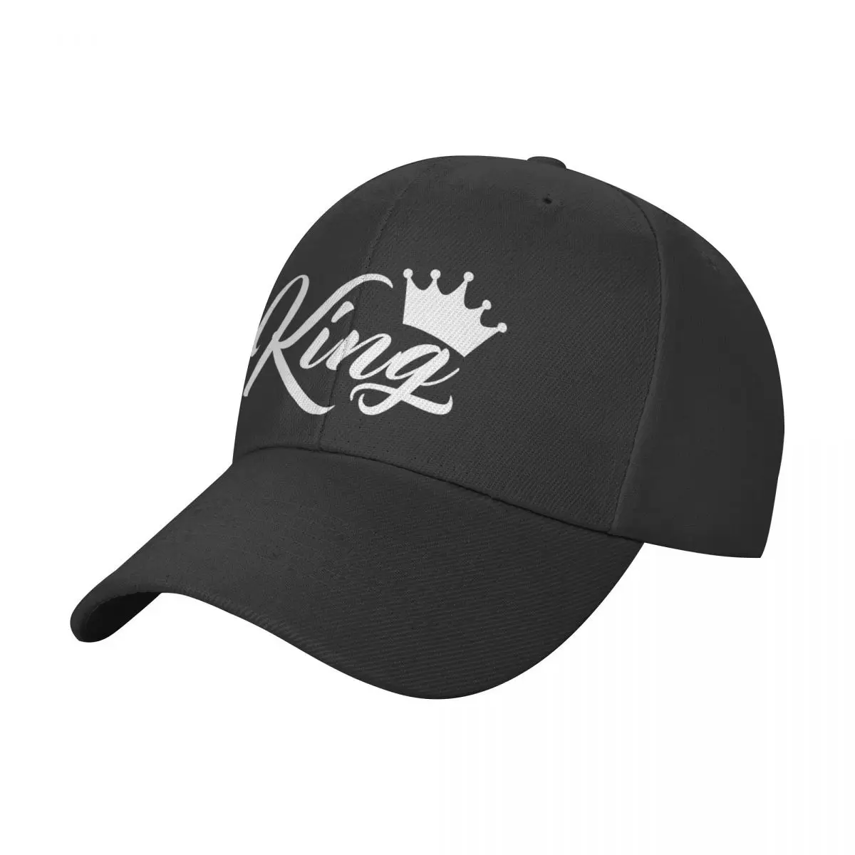 

KING QUEEN Letter Printed Men's Classic Baseball Cap Adjustable Buckle Closure Dad Hat Sports Golf Cap