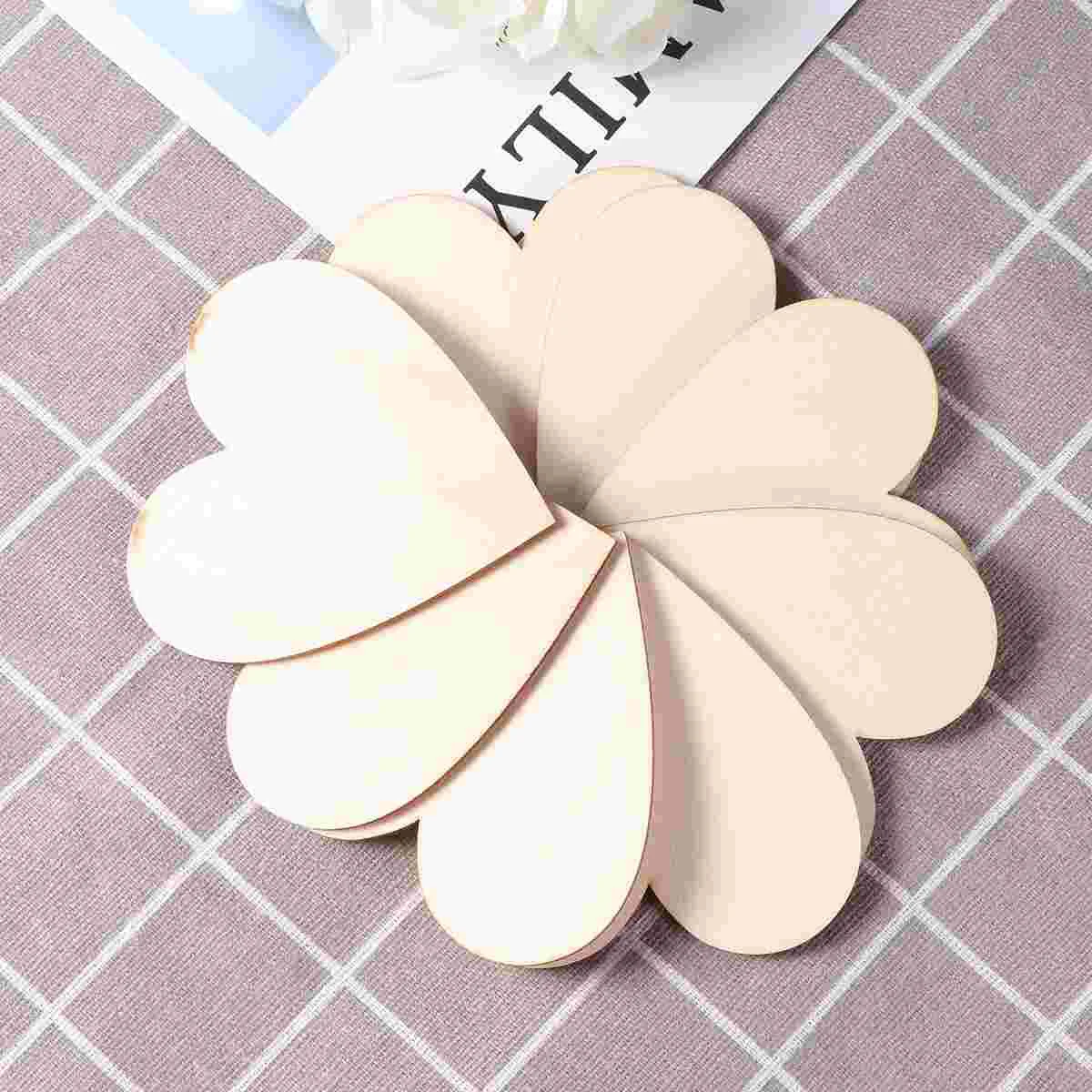

Heart Wood Slices Wooden Shaped Natural Chips Blank Decoration Chip Love Unfinished Ornaments Diy Embellishments Hearts Tags