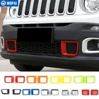 MOPAI ABS Автомобильная передняя решетка бампер воздухозаборник вентиляционное отверстие внешняя декоративная Накладка для Jeep Renegade 2015-2017 автомобильный Стайлинг