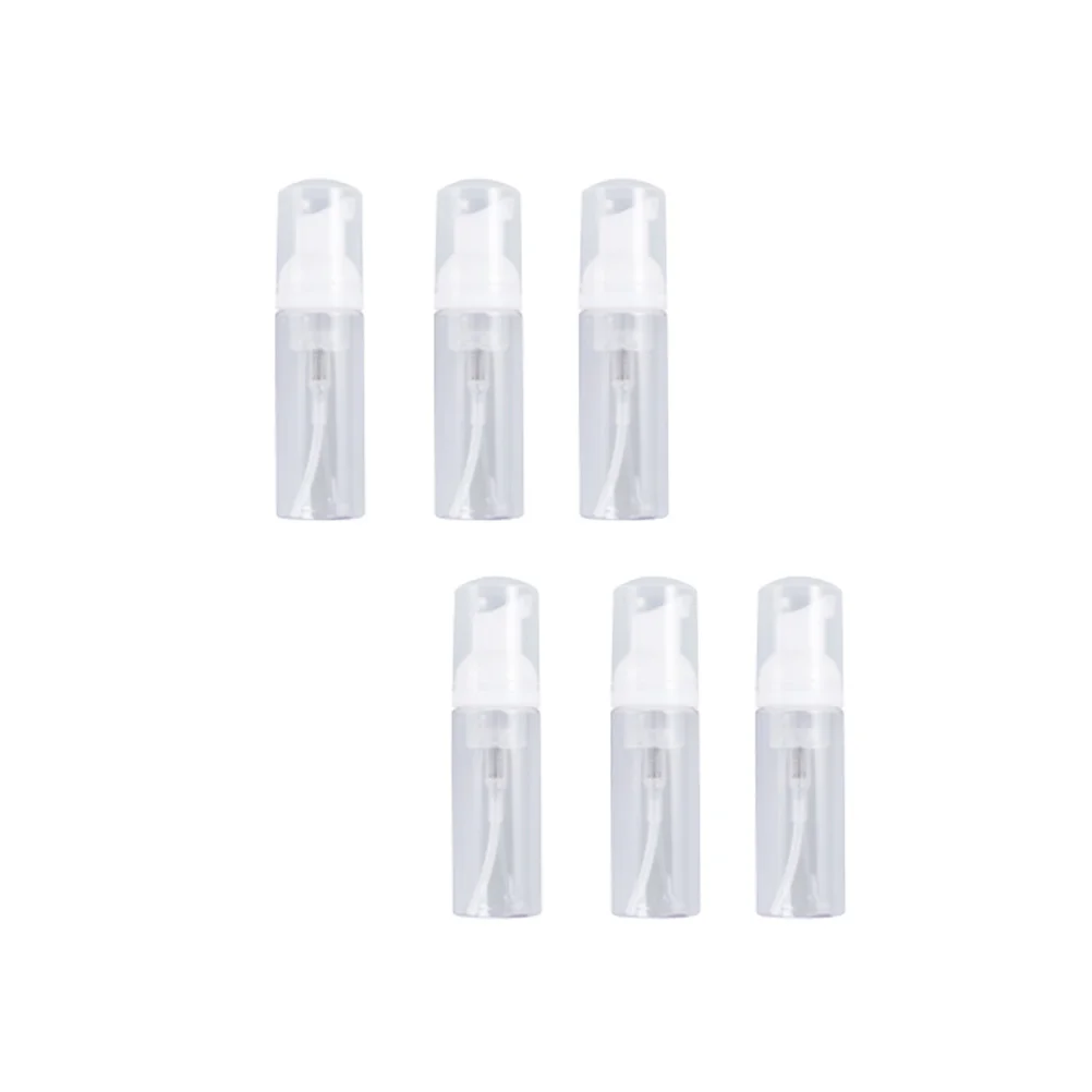 

6pcs Travel Foaming Bottles Empty Pump Dispenser Mousse Container for Hand Sanitiser Lash Cleaner 150ml ( Transparent )
