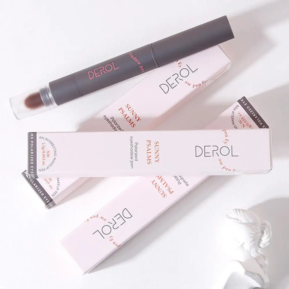 

1,5 г Тени для век, дизайн с двумя головками, не размазывается, долговечные Перламутровые тени для век, ручка с кисточкой для ежедневного маки...