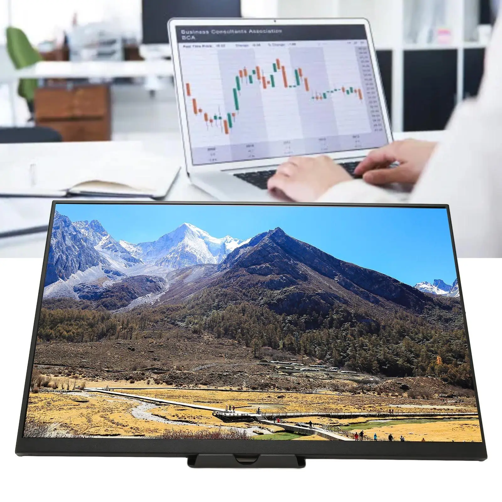 18 дюймов 2 5 K 144 Φ с Type C HD мультимедиа 3 мм двойные динамики настенный портативный