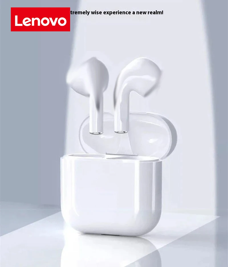 Фото Bluetooth-гарнитура Lenovo, устойчивая к поту и легкая, совместимая со смартфонами, ноутбуками и другими устройствами, дизайном-вкладышами. №2