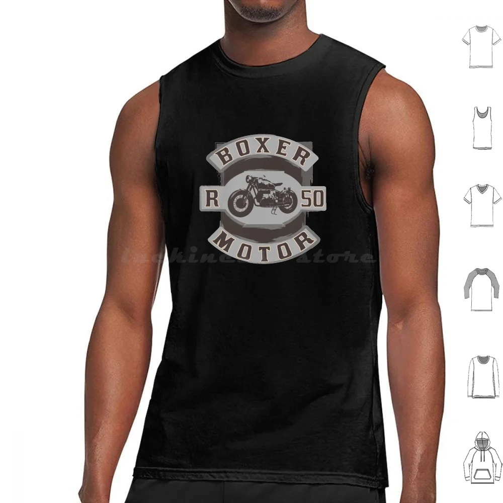 

Boxer Motor Cafe Racer Tank Tops Vest Sleeveless Motorcycle Boxer Engine R 50 R60 Gs R Series R 75 R 35 R100 Classic