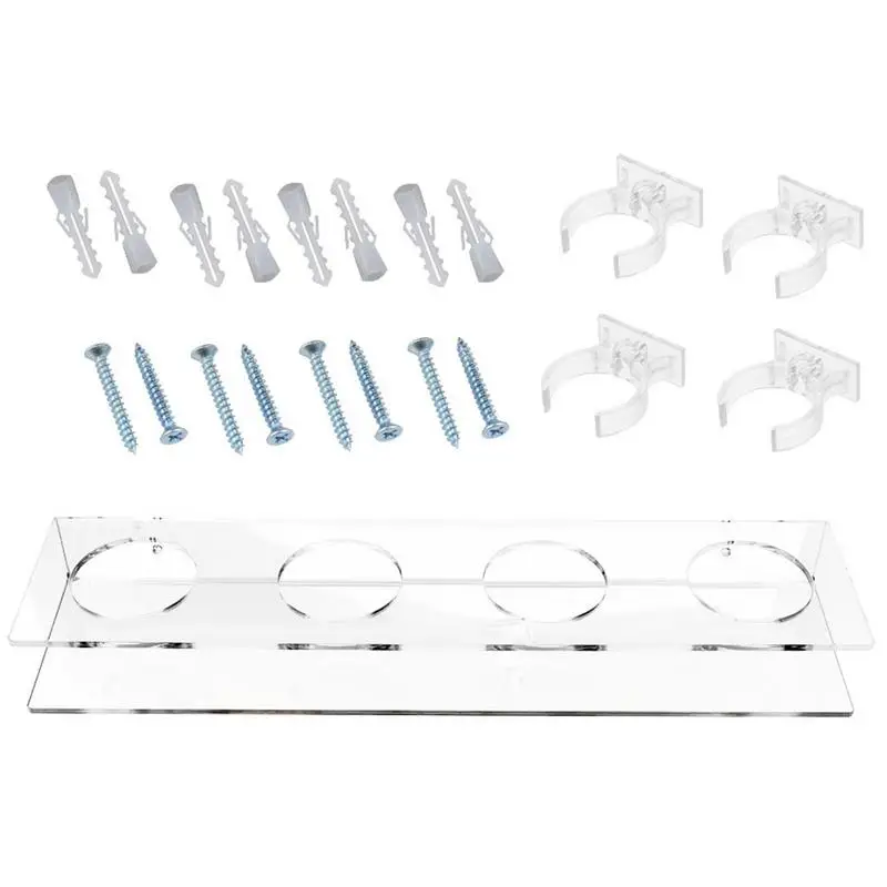 

Lightsaber Holder Wall Mount 4 Slots Lightsaber Stand Acrylic Stand Wall Mount Clear Light Saber Wall Rack For Display