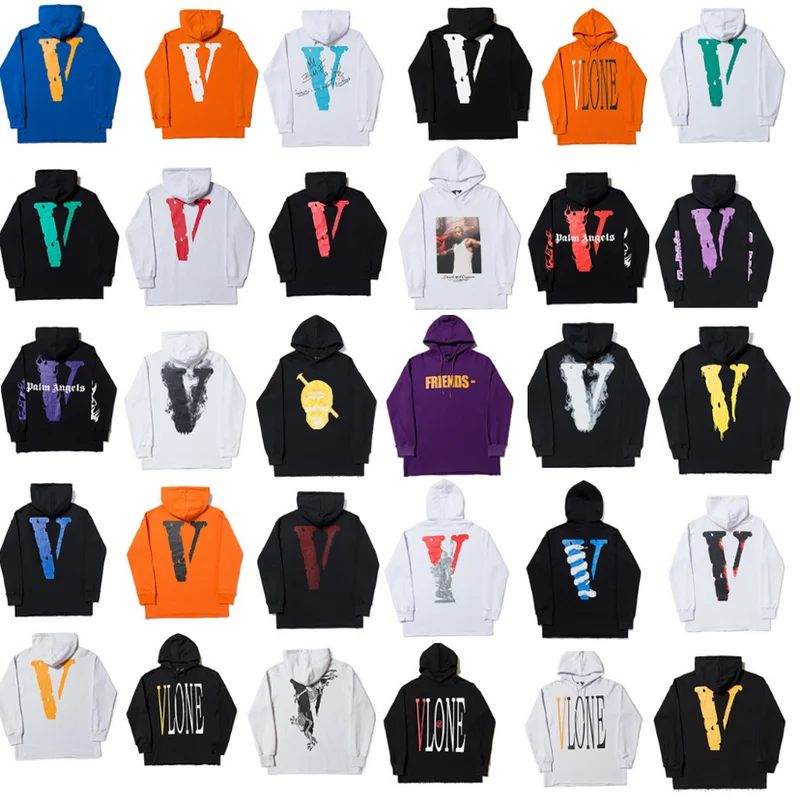 

Свитшот VLONE мужской/женский, худи из 100% хлопка, брендовая уличная одежда в стиле хип-хоп, США