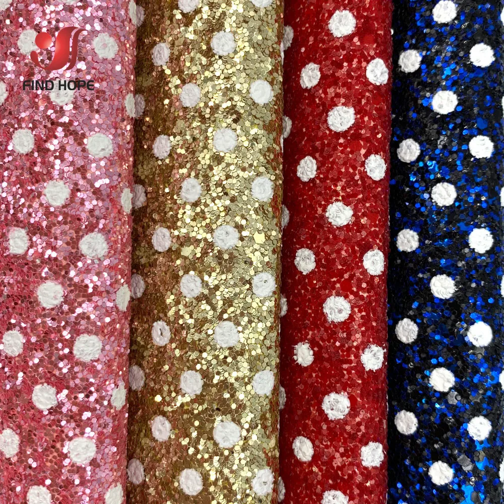 20x120 См В Горошек Массивная Блестящая Ткань Из Искусственной Кожзаменителя С