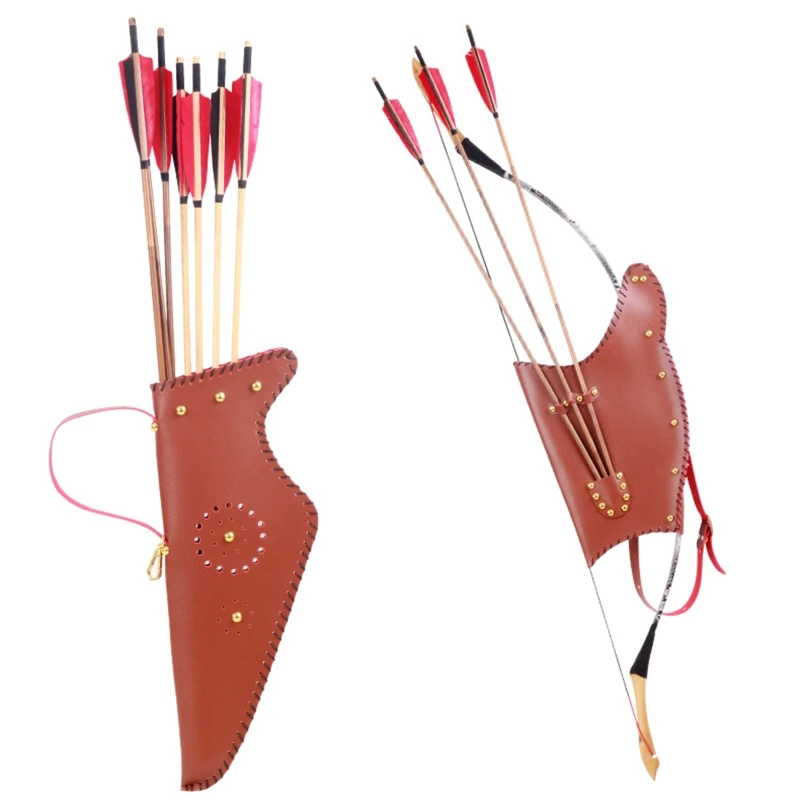 Кожаная стрелка 918E для традиционного Лука с регулируемыми ремешками |