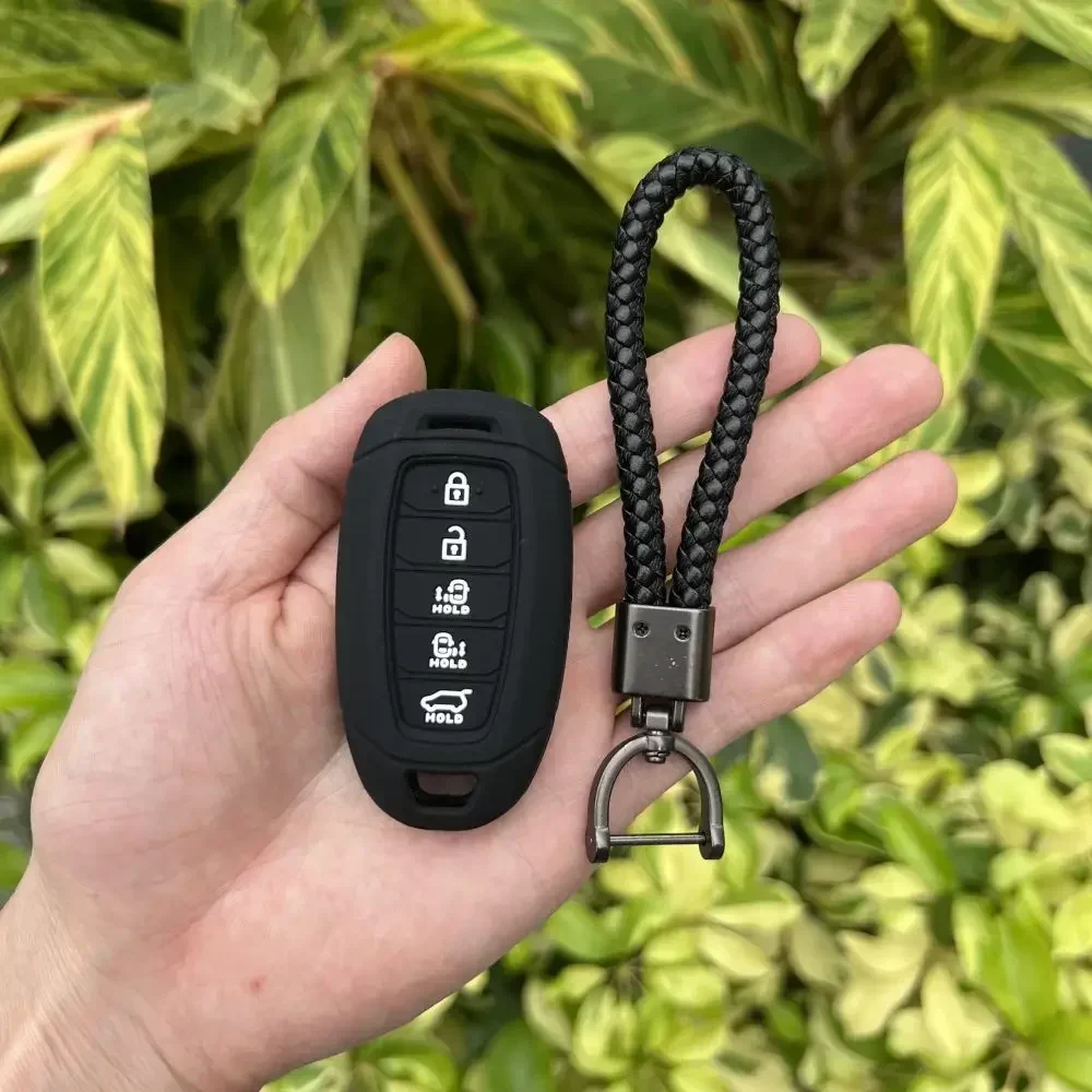 

Для Hyundai CUSTO 2021 2022 Smart Keyless Go Remote 4, 5 кнопок, силиконовый автомобильный брелок для ключей, чехол, защитный брелок, аксессуары