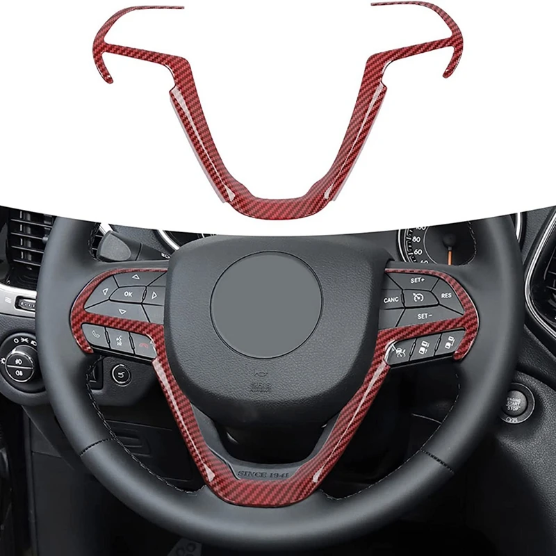 

Отделка рулевого колеса из АБС-пластика, декоративная отделка для Jeep Grand Cherokee 2014-2020, аксессуары, 1 шт.