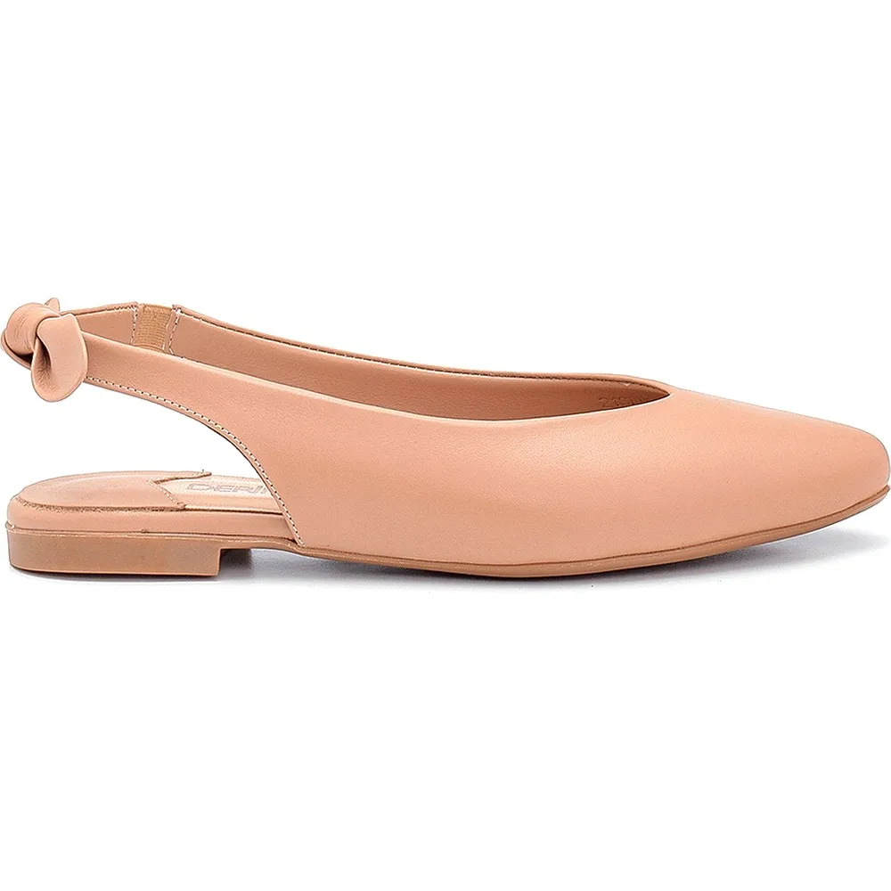 

Women's Leather Bow Detaylı Ballerina
