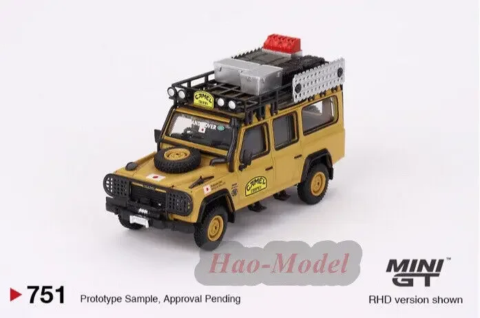 MINIGT 1/64 для Land Rover Defender 110 1989 литая под давлением модель автомобиля из сплава