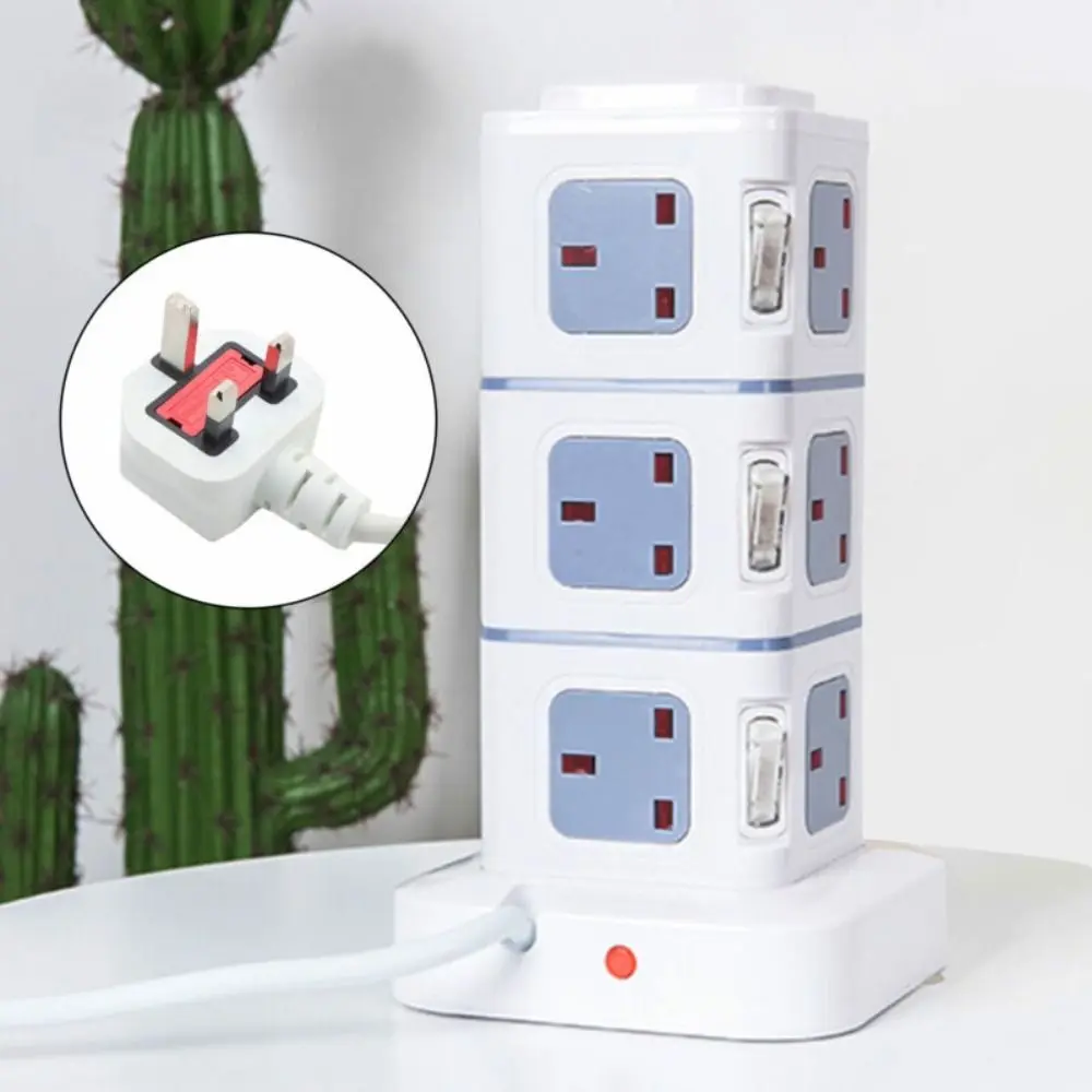 

Power Supply Home Kitchen Office Desktop Table Socket Charging Dock 3 Plug 4 USB Port