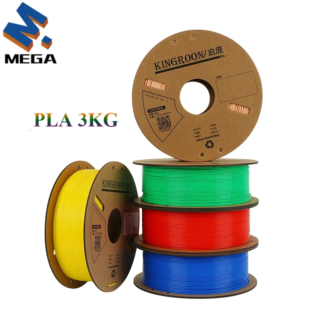 Filament Kingroon 3 кг PLA 1 75 мм пластиковый материал для 3D-печати без пузырьков