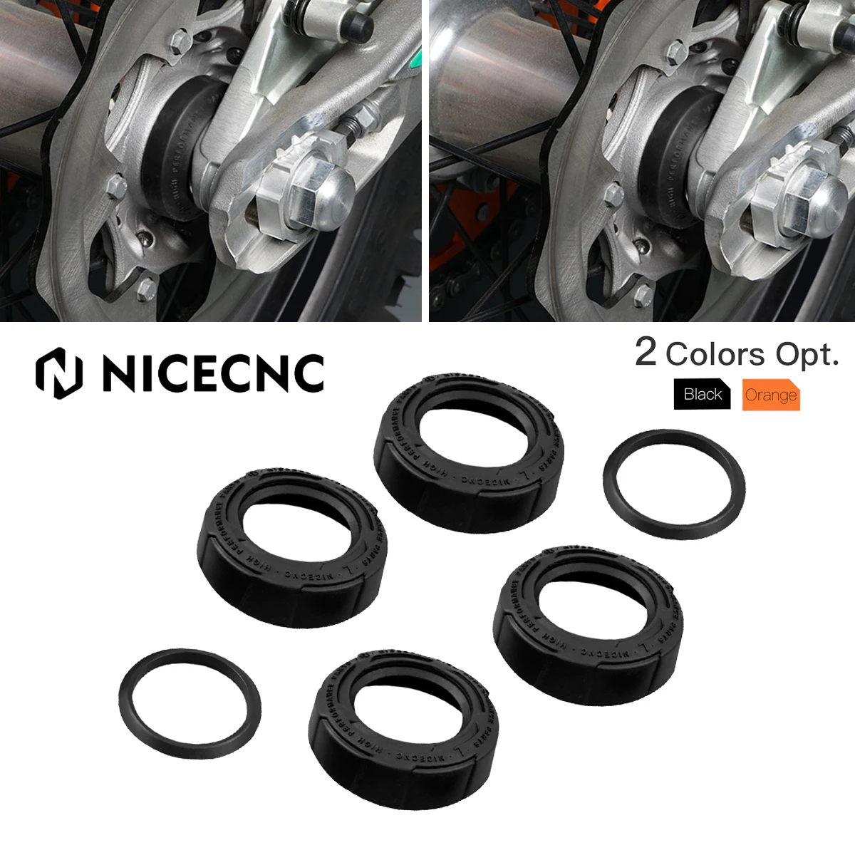 NiceCNC Front Rear Wheel Spacer Bearing Protector Guard For KTM EXC EXCF EXCW XCW SX 125-500 250 300 350 450 2016-2023 2022 2021