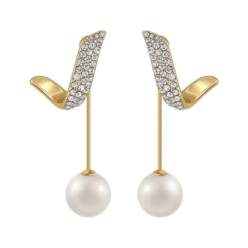 

Freshwater Pearl Dangle Earrings, Hanging Earrings Trendy Vintage Golden Drop Earrings Jewelry for Women Fashion Jewelry 2022