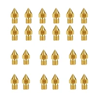 3d printer accessories 1 75mm mk8 brass nozzle 0 2mm0 3mm0 4mm0 5mm0 6mm0 8mm1 0mm kit for cr 10 ender 3 5