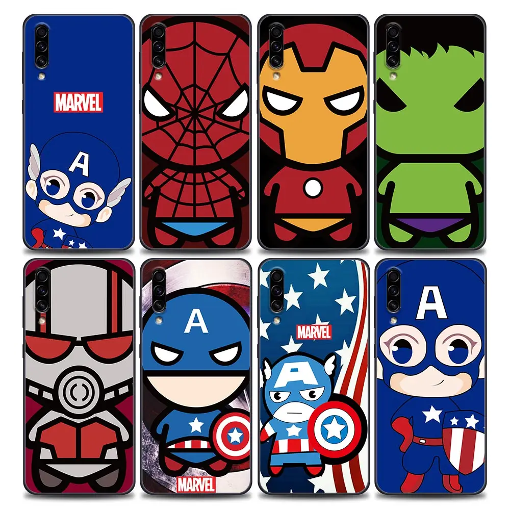 

Cartoon Cute Avengers heroes Case for Samsung A10 A10S A20 A30 A30S A40 A50 A60 A70 A90 Note 8 9 10 20 Plus Lite Ultra 5G Case