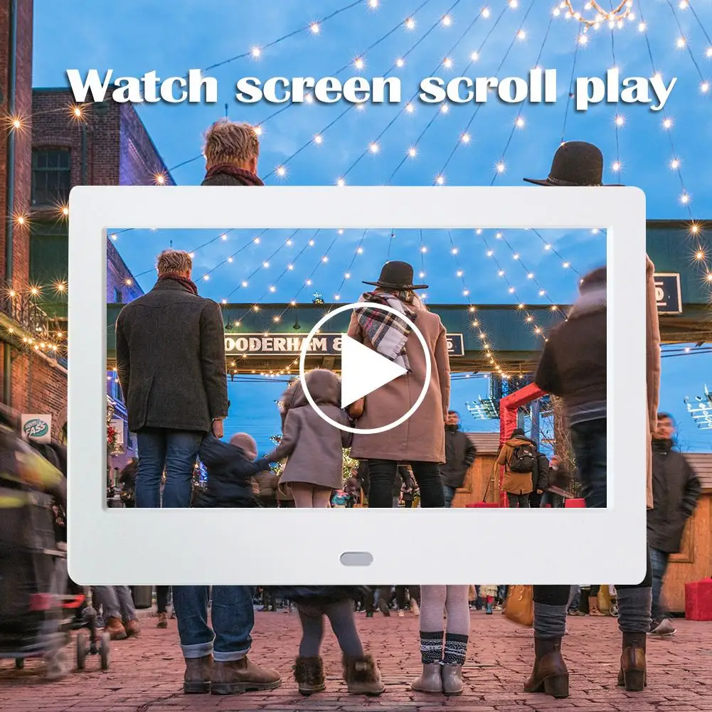 7-дюймовая цифровая фоторамка полноэкранный фотоальбом часы календарь поддержка