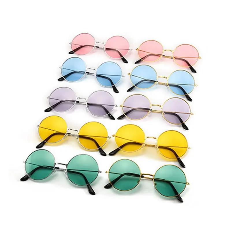 

Fashion Colored Lenses Sunglasses Metal Frame