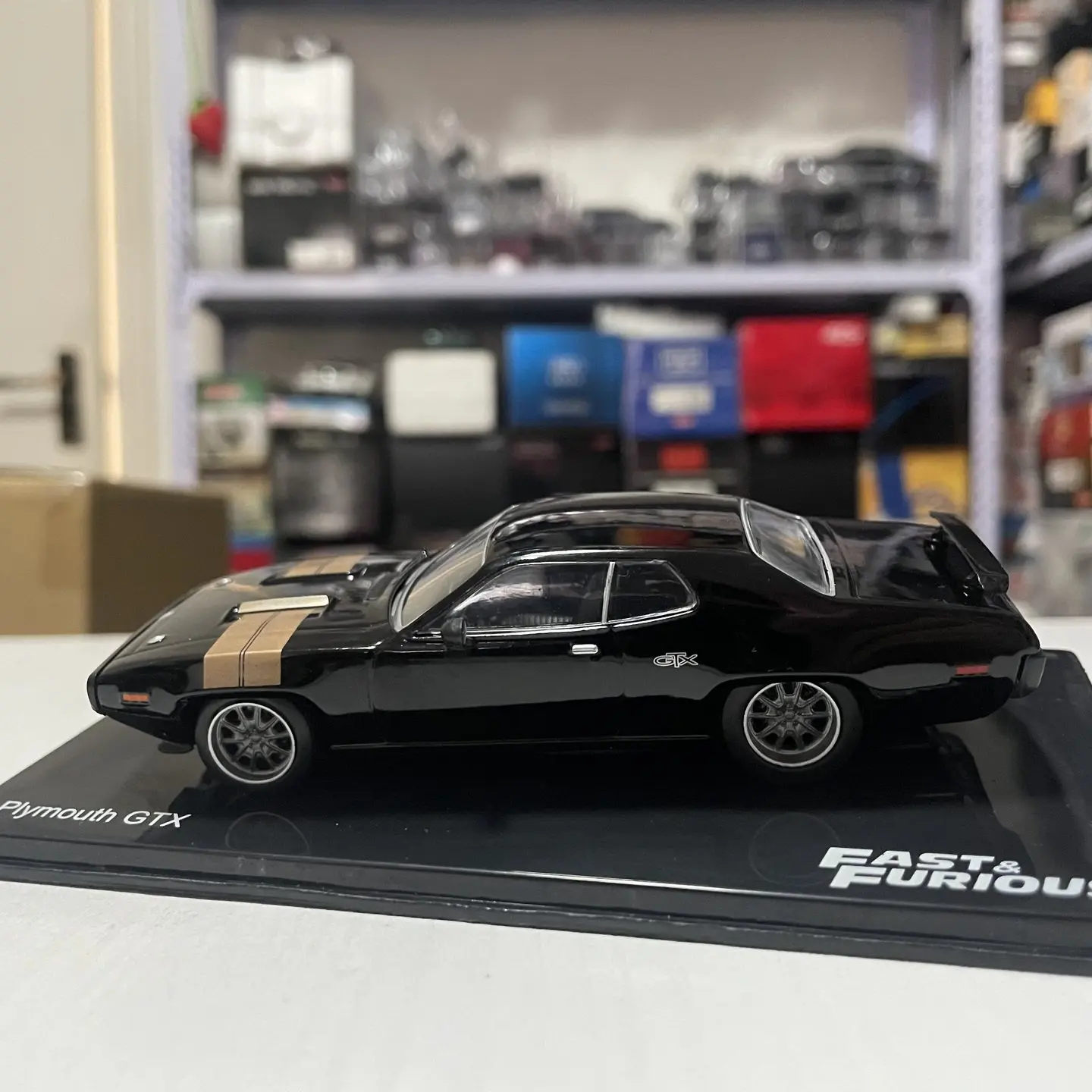 Фото Модель IXO 1:43, литая под давлением, из сплава, Plymouth GTX 1971, коллекционная, классическая, ностальгическая, для взрослых, сувенир, статическая модель для демонстрации №2
