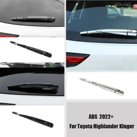for toyota highlander kluger 2022 2023 abs chrome car rear window wiper arm blade frame cover trim sticker auto accessories