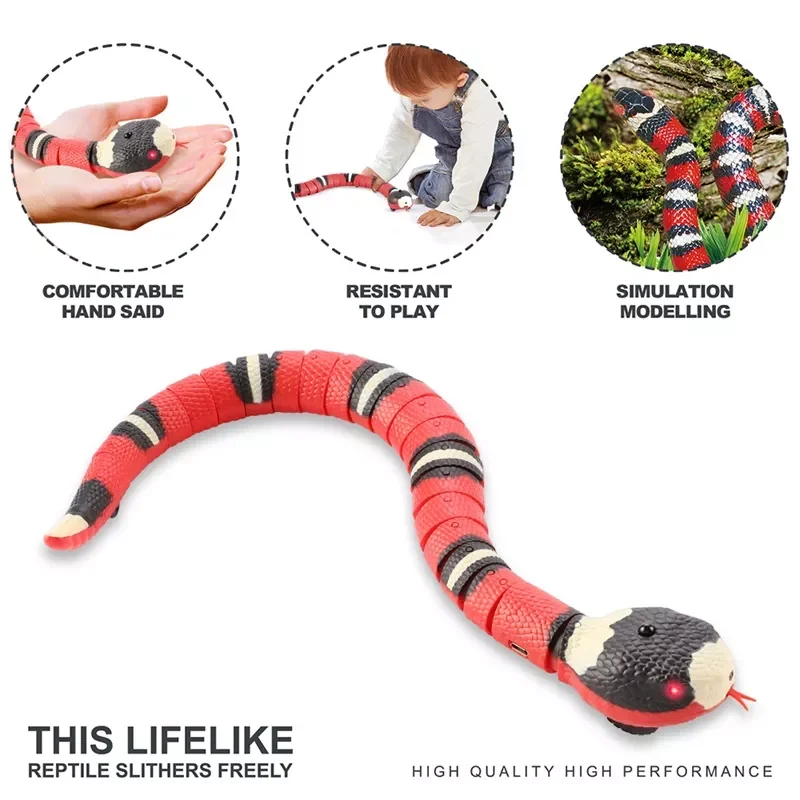 Induction Snake Toy Cat Toy Animal Trick Terrifying Mischief Kids Toys Funny Novelty Gift
