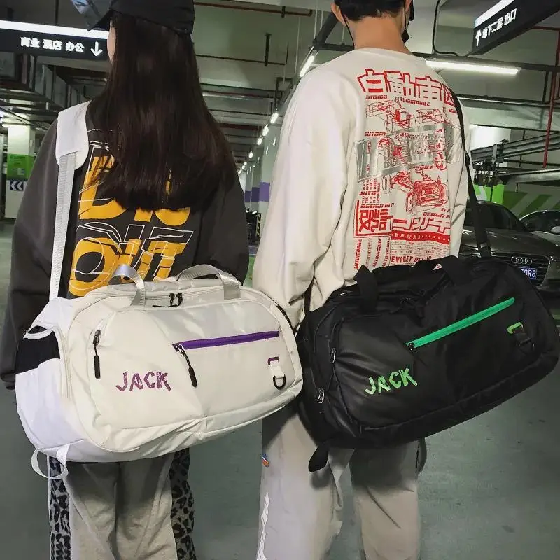 Fashion Gym Bags Waterproof Sports Fitness Travel Handbag for Man Woman Backpack Outdoor Training Yoga Bag with Shoe Compartment