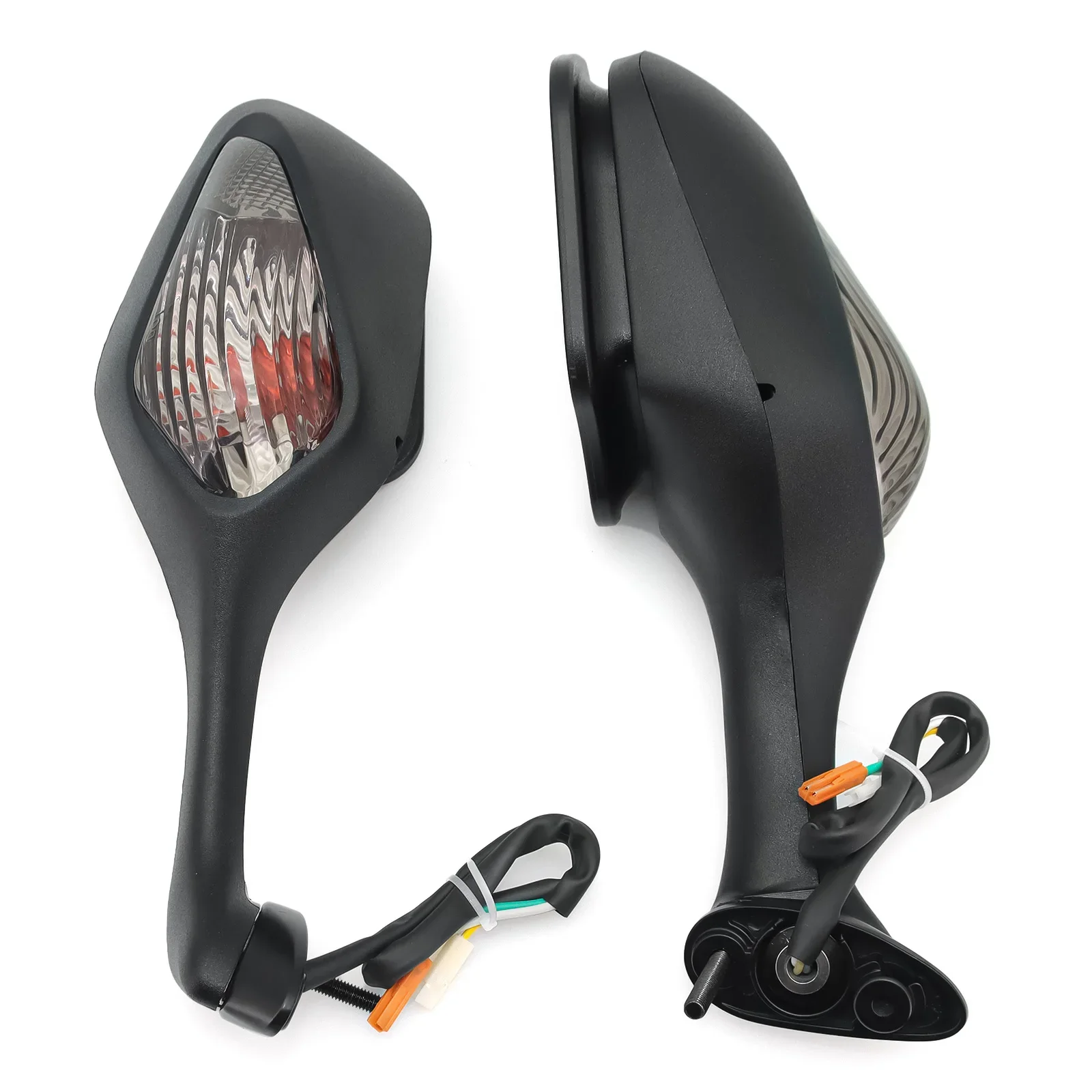 

Пара Боковых Зеркал Заднего Вида Для Мотоцикла Honda CBR1000RR 2008-2016 С LED-поворотниками, Черные/серебристые, ABS+стекло