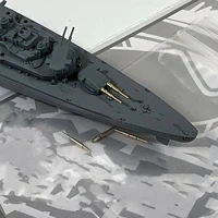 8pcsset 380mm metal barrel kit for 12000 bismarck tirpitz battleship assembly modification servo decoration accessories