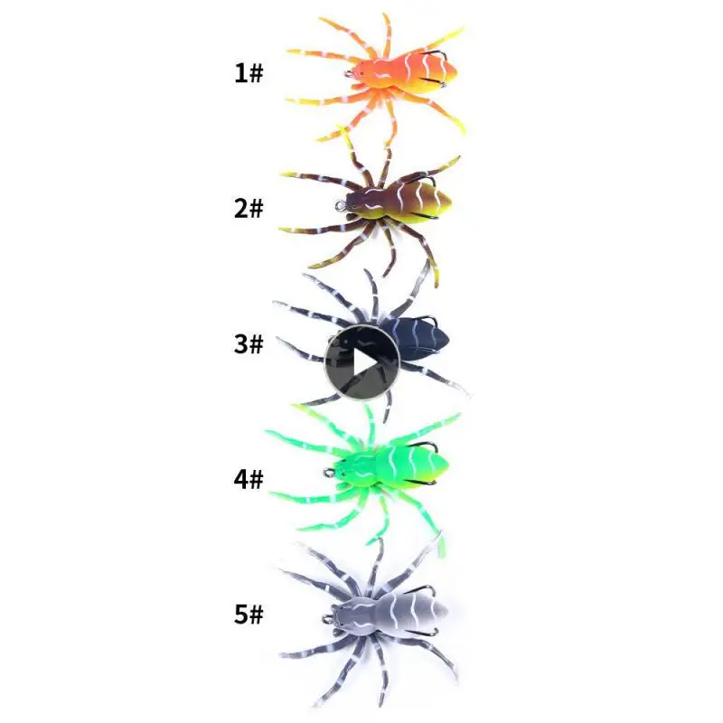 

35.00g More Attractive Bait Curved Stripes Look More Attractive Fake Bait Colorful Bait Fishing Gear Spider Soft Bait