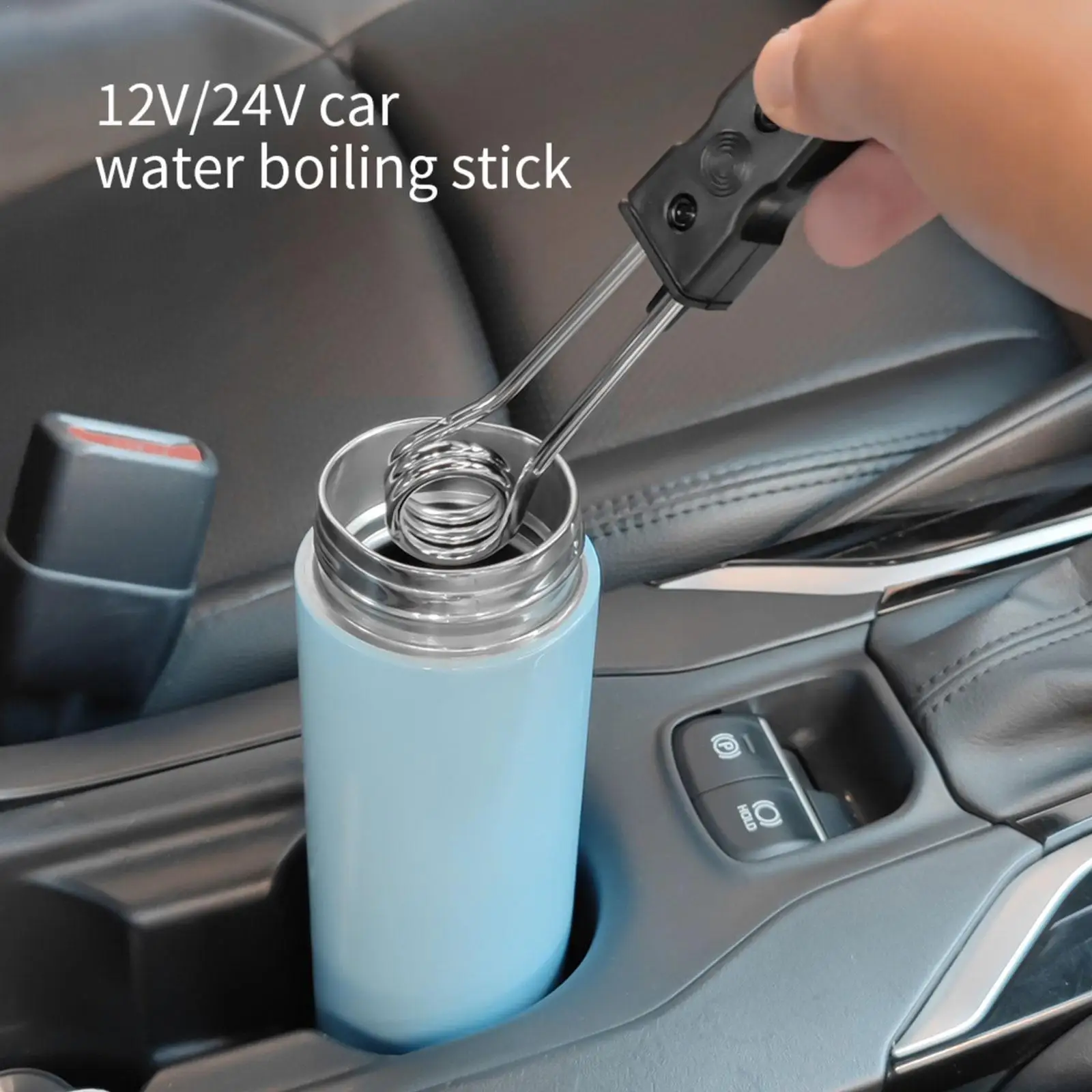 

12v/24v Car Immersion Heater Mini Portable Electric Car Boiled Water Immersion Heater Travel Camping Water Heater For Coffe N6e7