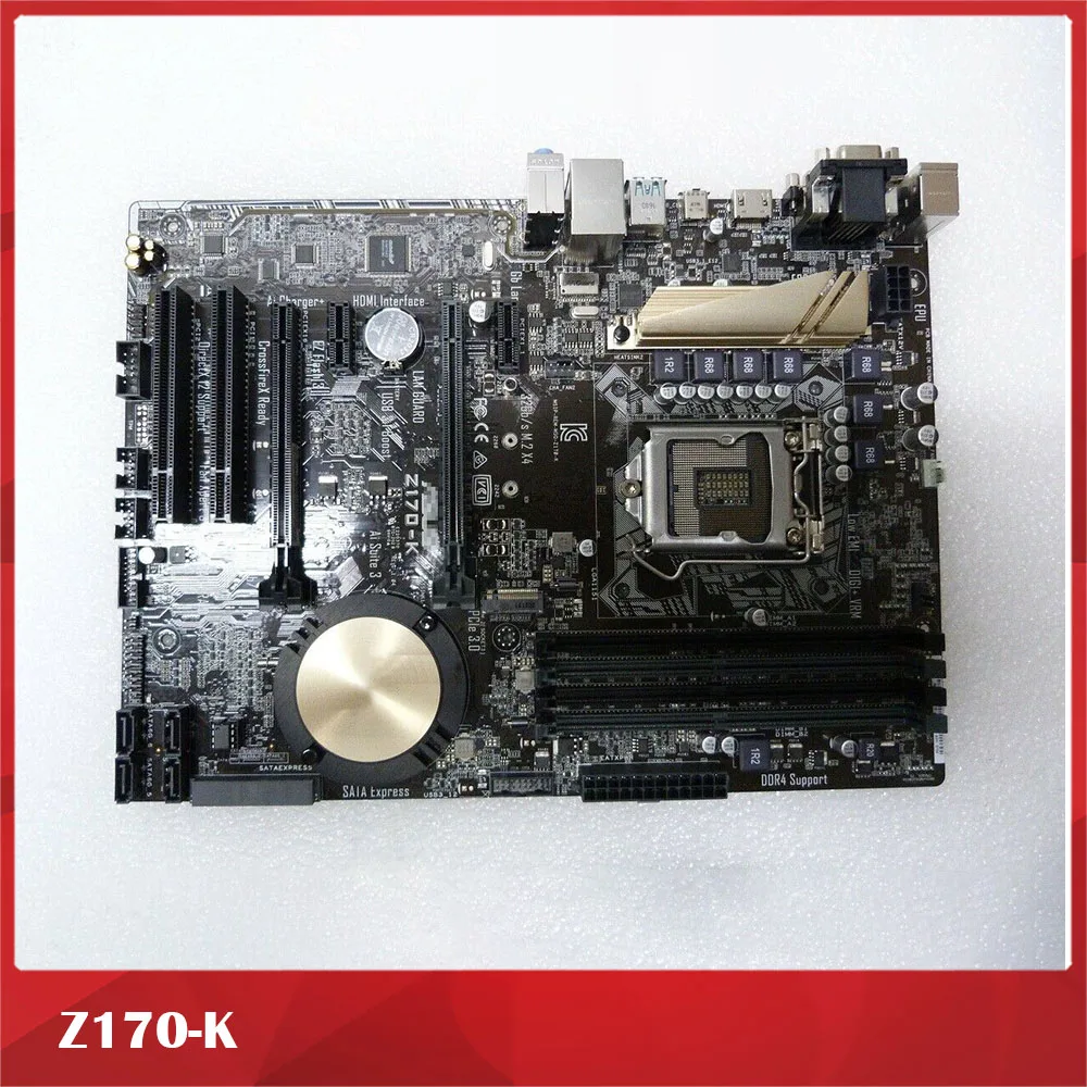100% Working Desktop Motherboard Z170-K DDR4 1151 Z170 Stand By i7 6700 6500 Fully Tested Good Quality