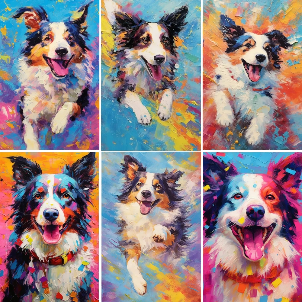 Акриловая алмазная живопись с милым дизайном собаки от PYABPD в американском стиле