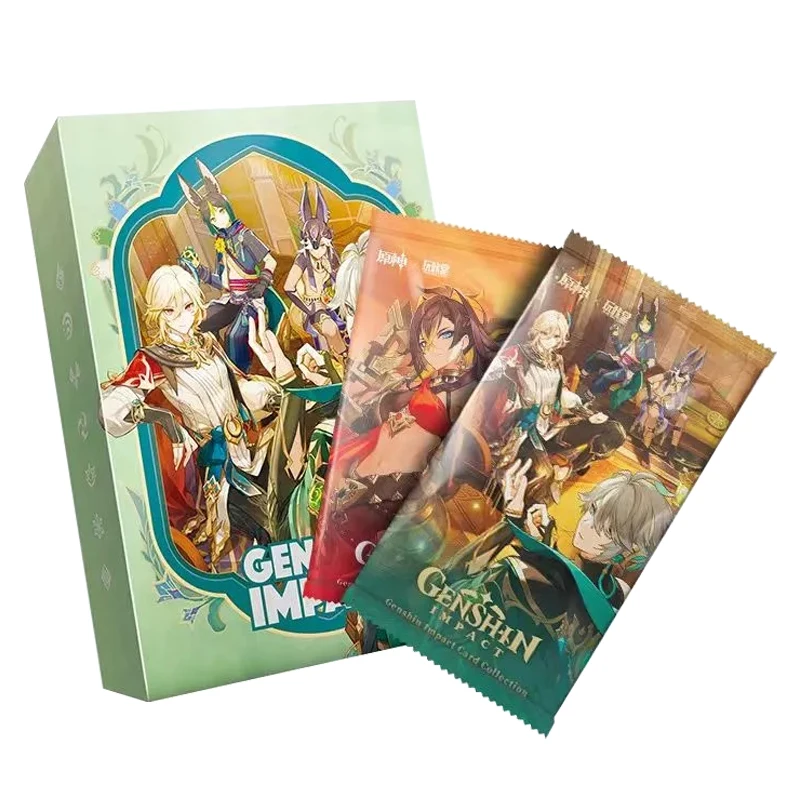 

Anime Genshin Impact Cards Game Peripheral Character Hu Tao Yae Miko Keqing Rare Limited Collection Cards Children's Gifts Toys