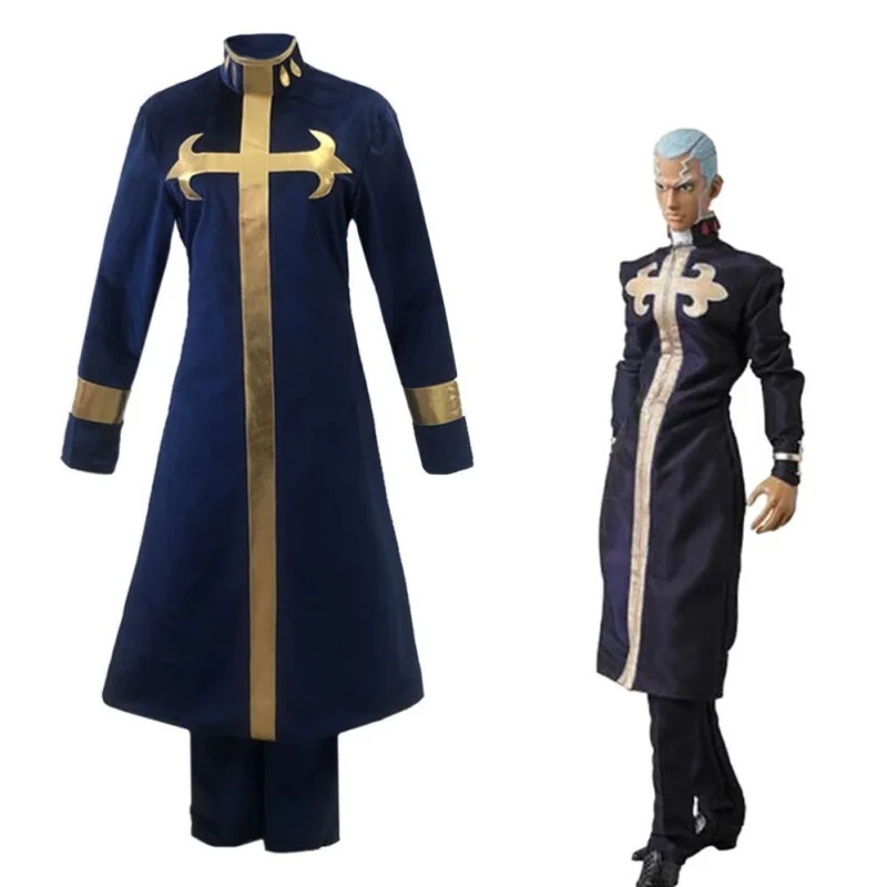

Unisex Anime Cos Enrico Pucci Cosplay Costumes Halloween Christmas Party Uniform Sets Suits