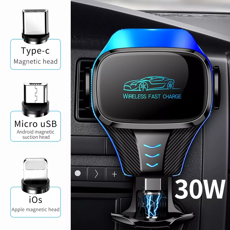 

New in Car Wireless Charger Holder For Iphone 11 12 Pro Max X Fast Charging Car-Charger Induction Charger For Xiaomi phone case