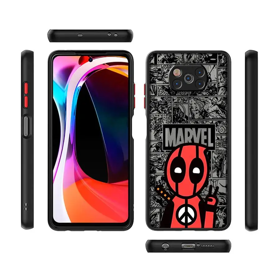 Чехол для телефона Xiaomi Redmi 12C 10A 12 13C 10 10C A1+ A2 Plus 9 9A 9C 9T K40 Pro Marvel Iron Man Spiderman Soft Cover Capa